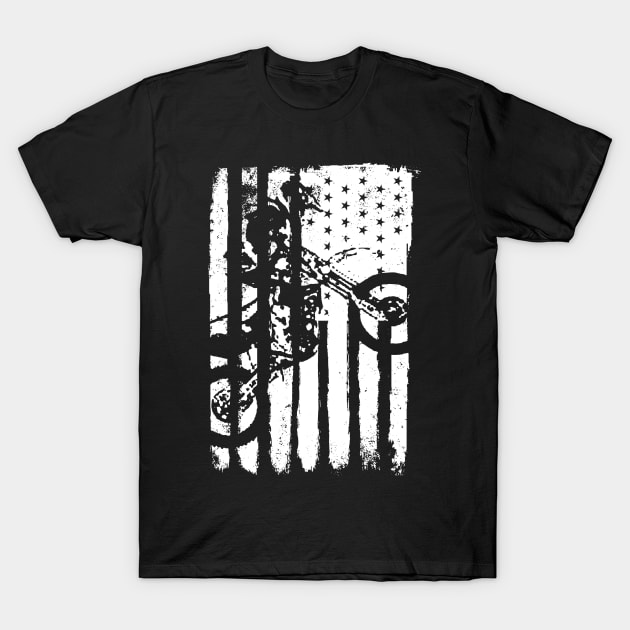 American motocross biker T-Shirt by Bobtees